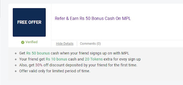 mpl tokens Reffer and Earn