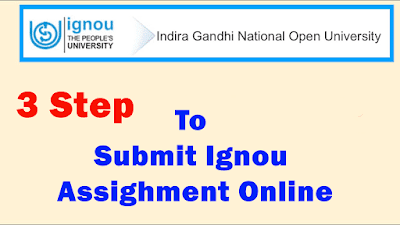 how to submit ignou assignments online